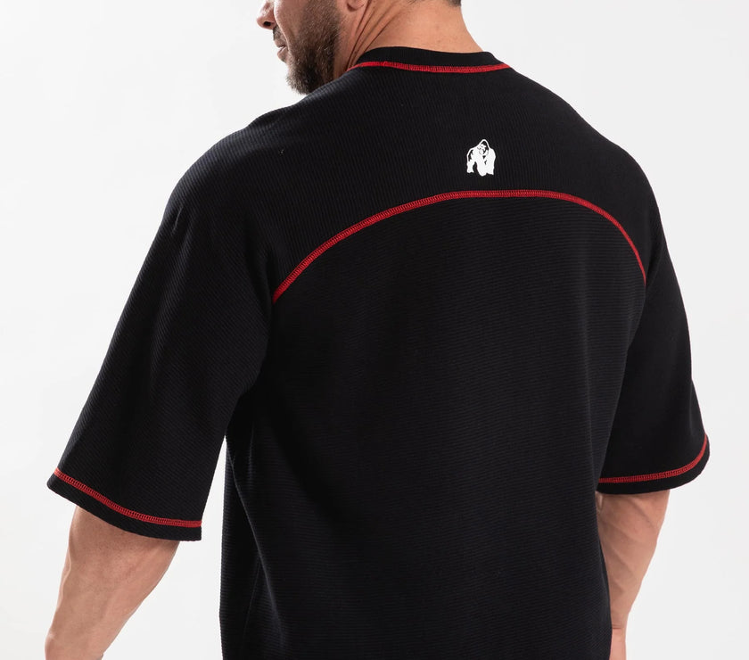 Gorilla Wear Finley Oversized T-Shirt - Schwarz/Rot