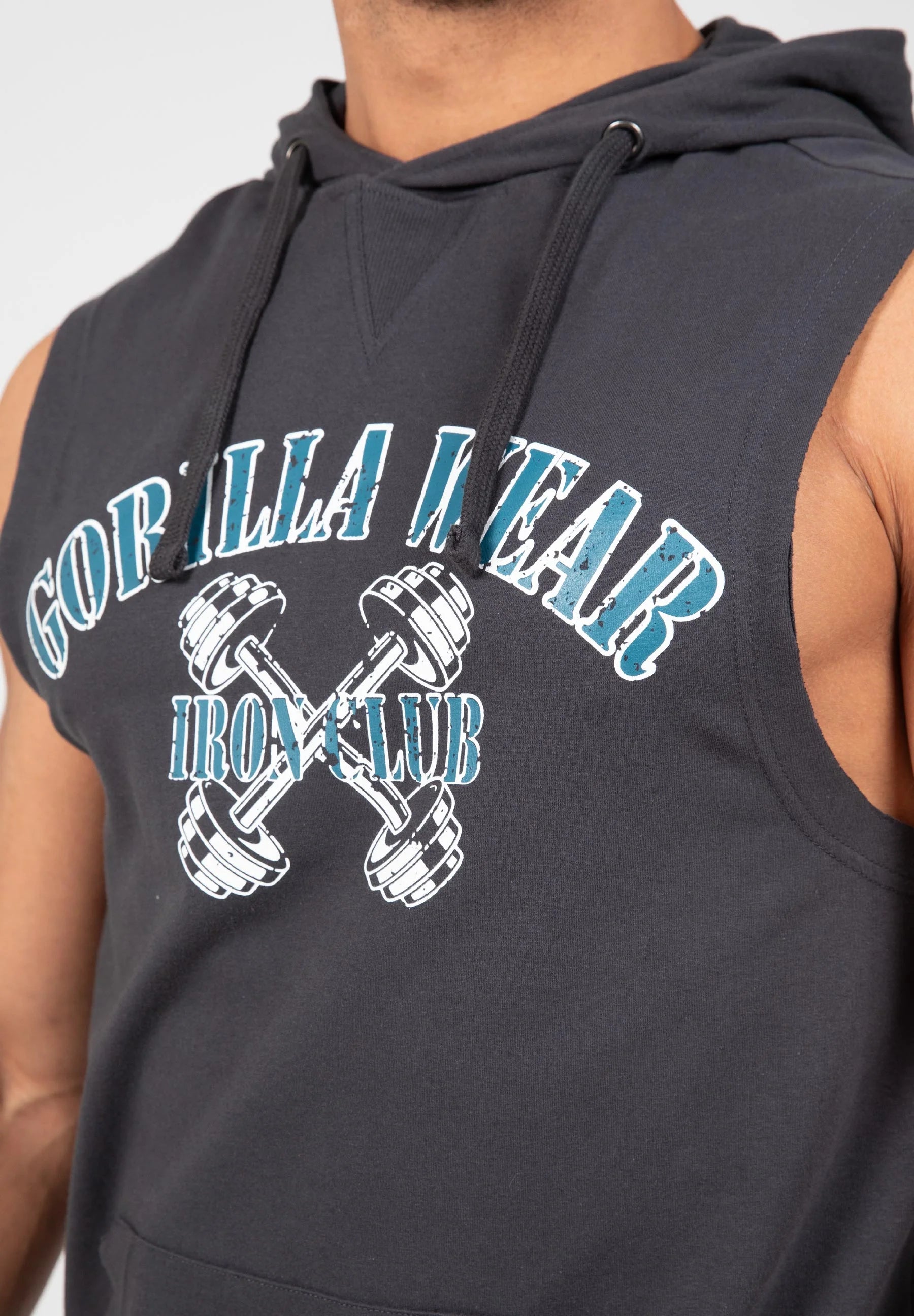 Gorilla Wear Chico SL Hooded T-Shirt - Washed Gray