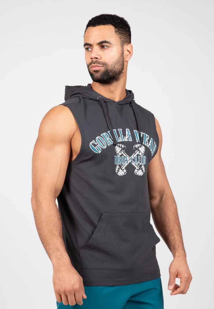 Gorilla Wear Chico SL Hooded T-Shirt - Washed Gray