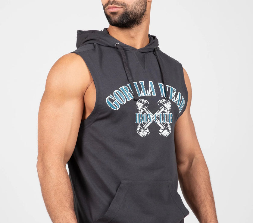 Gorilla Wear Chico SL Hooded T-Shirt - Washed Gray