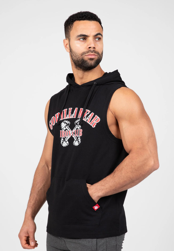 Gorilla Wear Chico SL Hooded T-Shirt - Schwarz