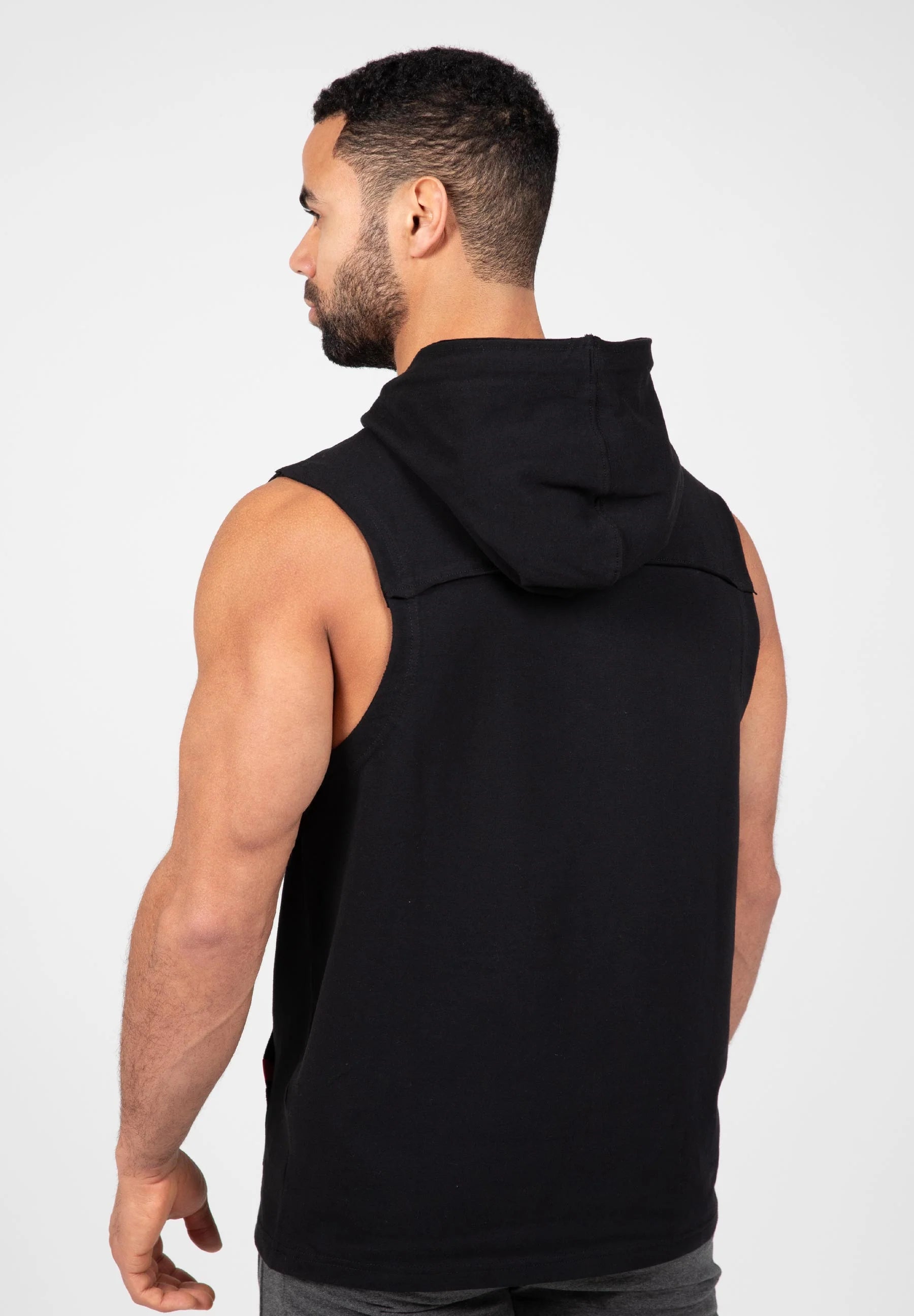 Gorilla Wear Chico SL Hooded T-Shirt - Schwarz