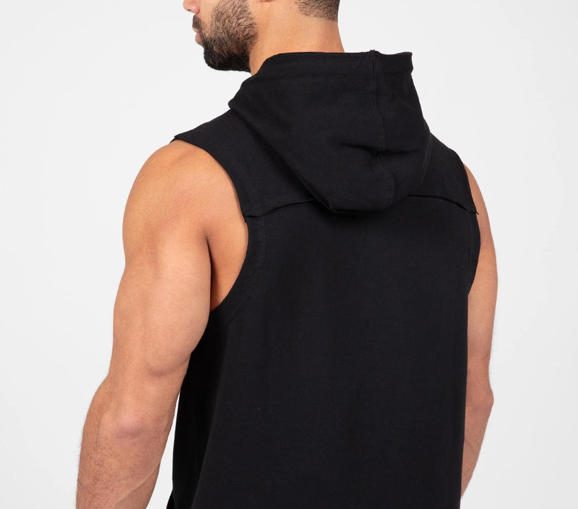 Gorilla Wear Chico SL Hooded T-Shirt - Schwarz