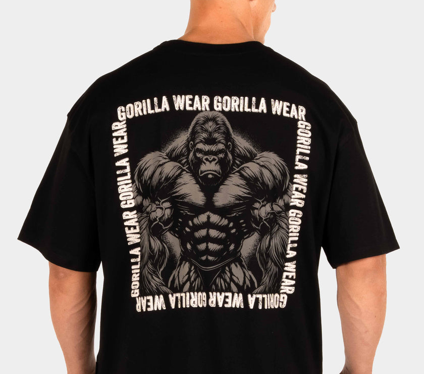 Gorilla Wear Philip Oversized T-Shirt - Black