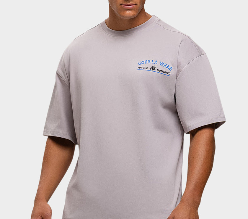 Gorilla Wear Macon Oversized T-Shirt - Grau