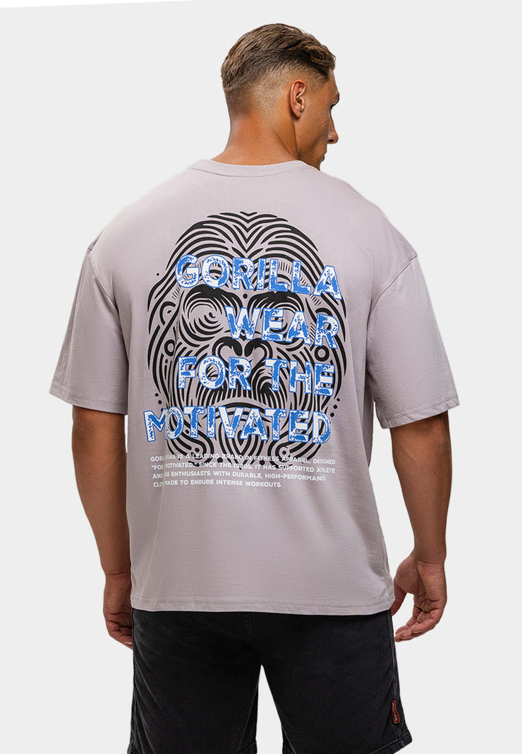 Gorilla Wear Macon Oversized T-Shirt - Grau
