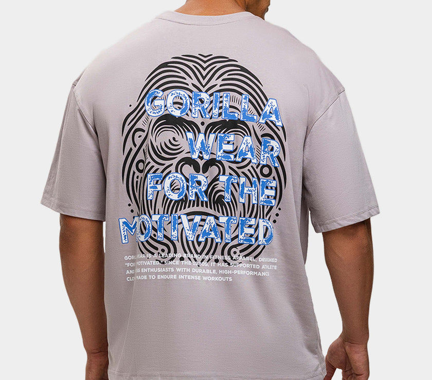 Gorilla Wear Macon Oversized T-Shirt - Grau