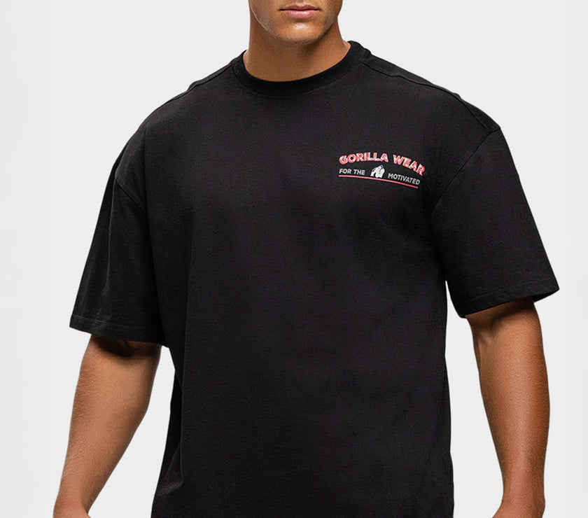 Gorilla Wear Macon Oversized T-Shirt - Black