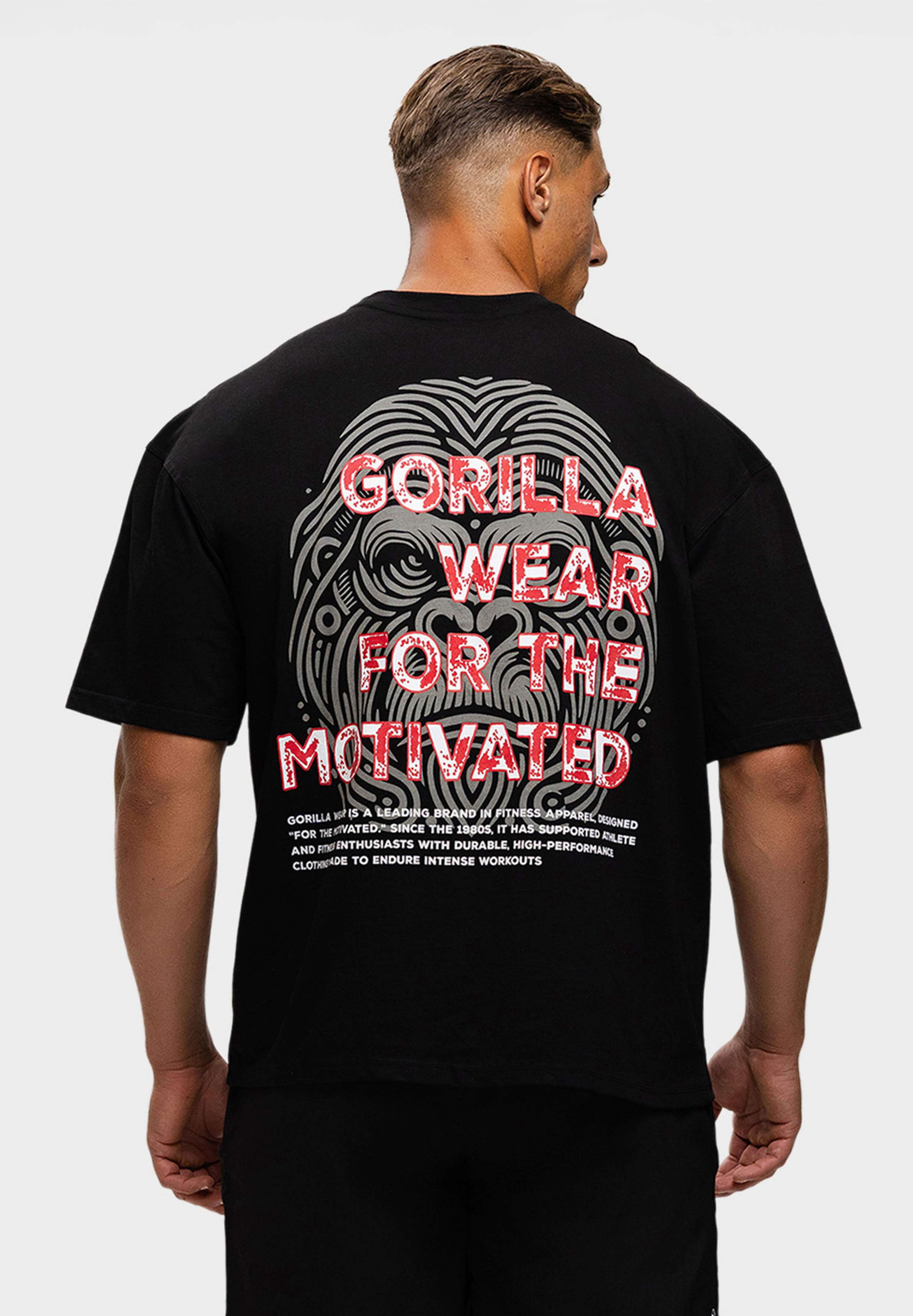 Gorilla Wear Macon Oversized T-Shirt - Black