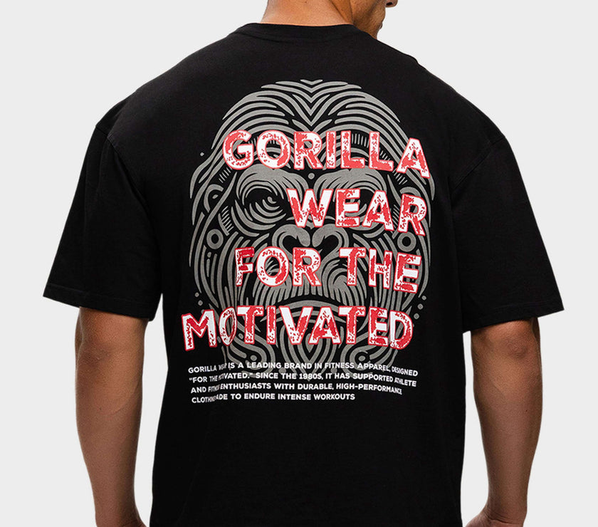 Gorilla Wear Macon Oversized T-Shirt - Black