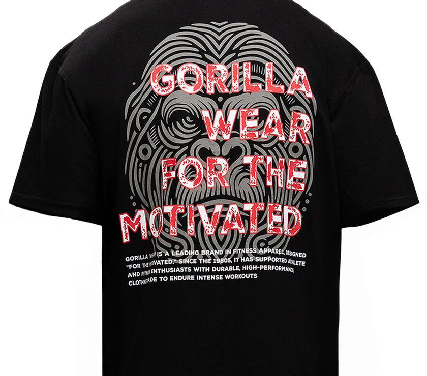 Gorilla Wear Macon Oversized T-Shirt - Black