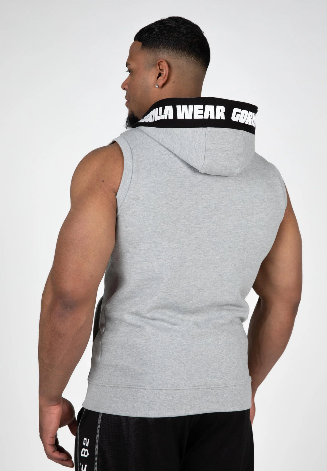 Gorilla Wear Milwaukee Zip Hooded Tank Top - Grau