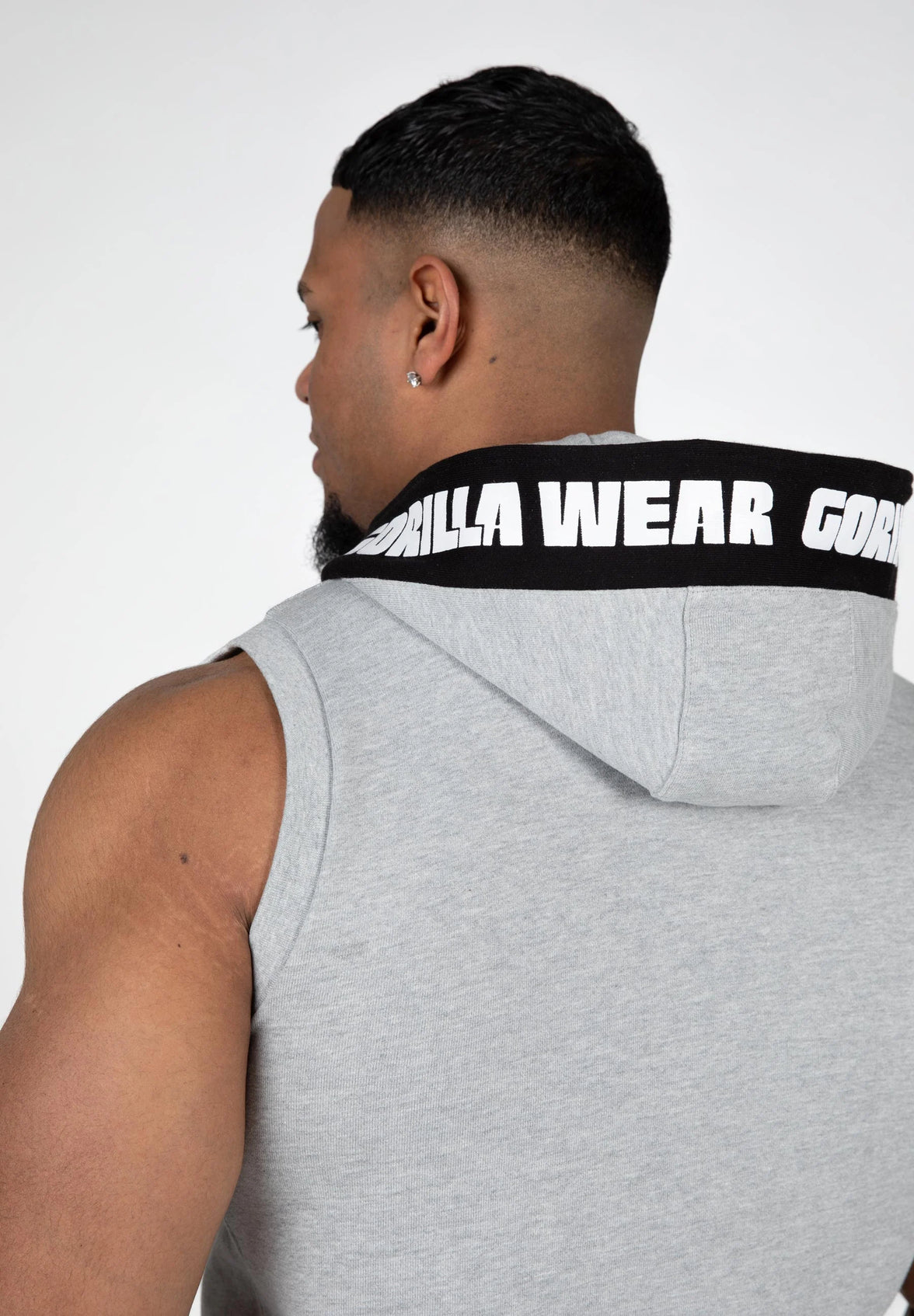 Gorilla Wear Milwaukee Zip Hooded Tank Top - Grau