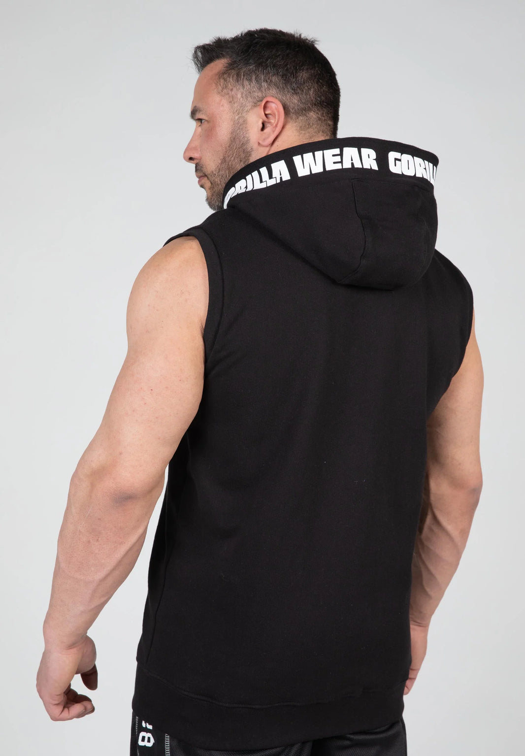 Gorilla Wear Milwaukee Zip Hooded Tank Top - Schwarz