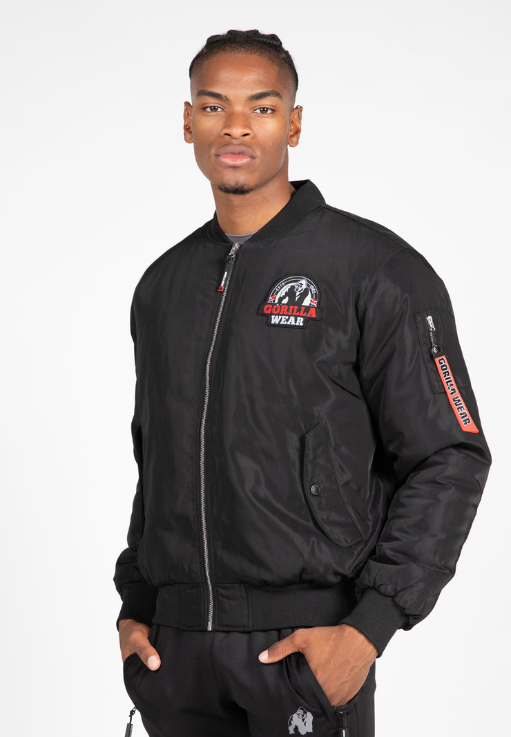 Gorilla Wear Covington Bomber Jacket - Schwarz