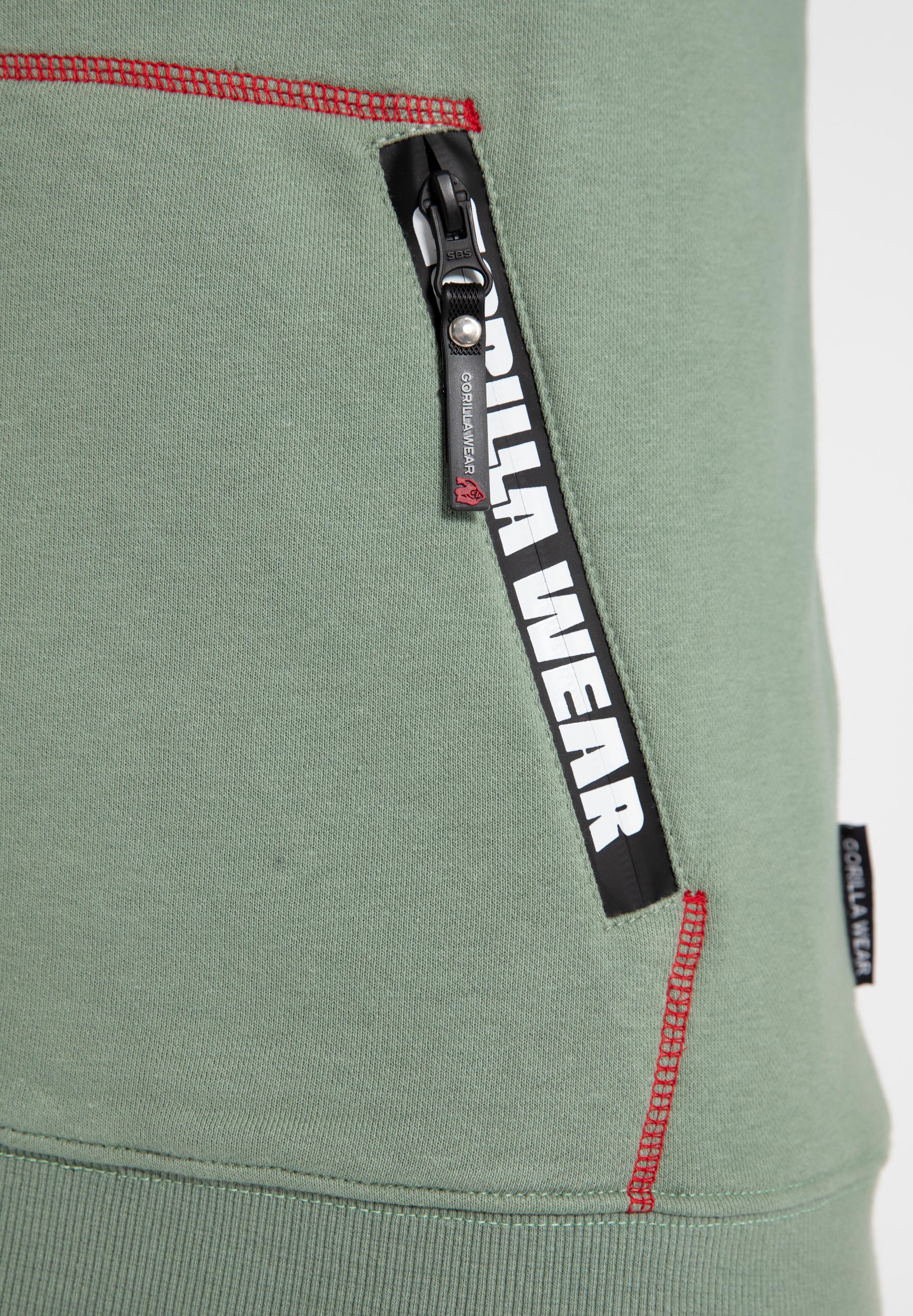 Gorilla Wear Georgia Zipped Hoodie - Grün