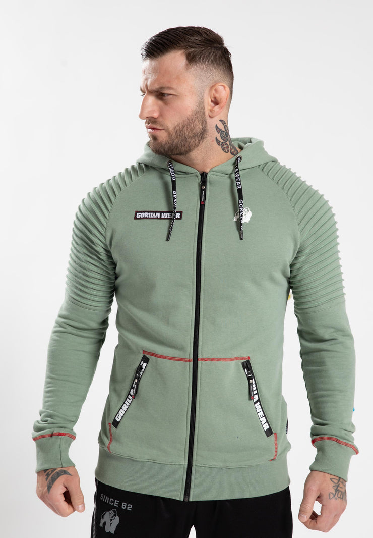 Gorilla Wear Georgia Zipped Hoodie - Grün