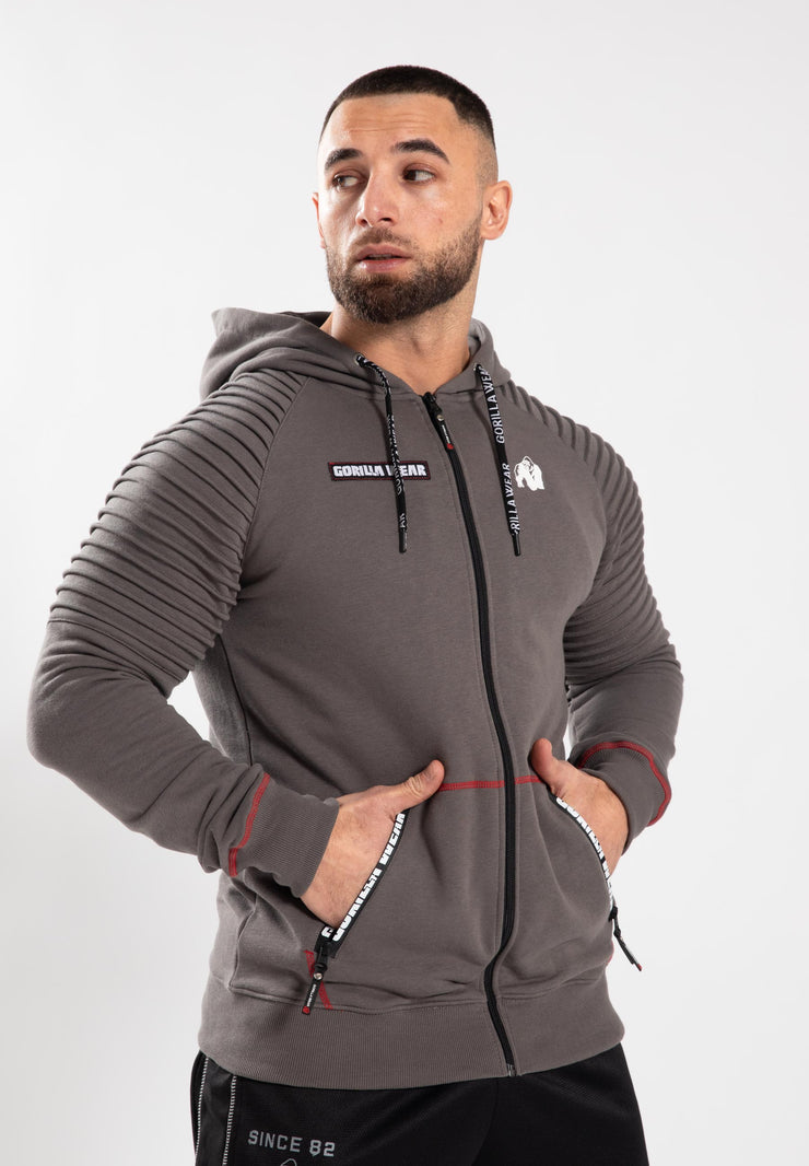 Gorilla Wear Georgia Zipped Hoodie - Grau