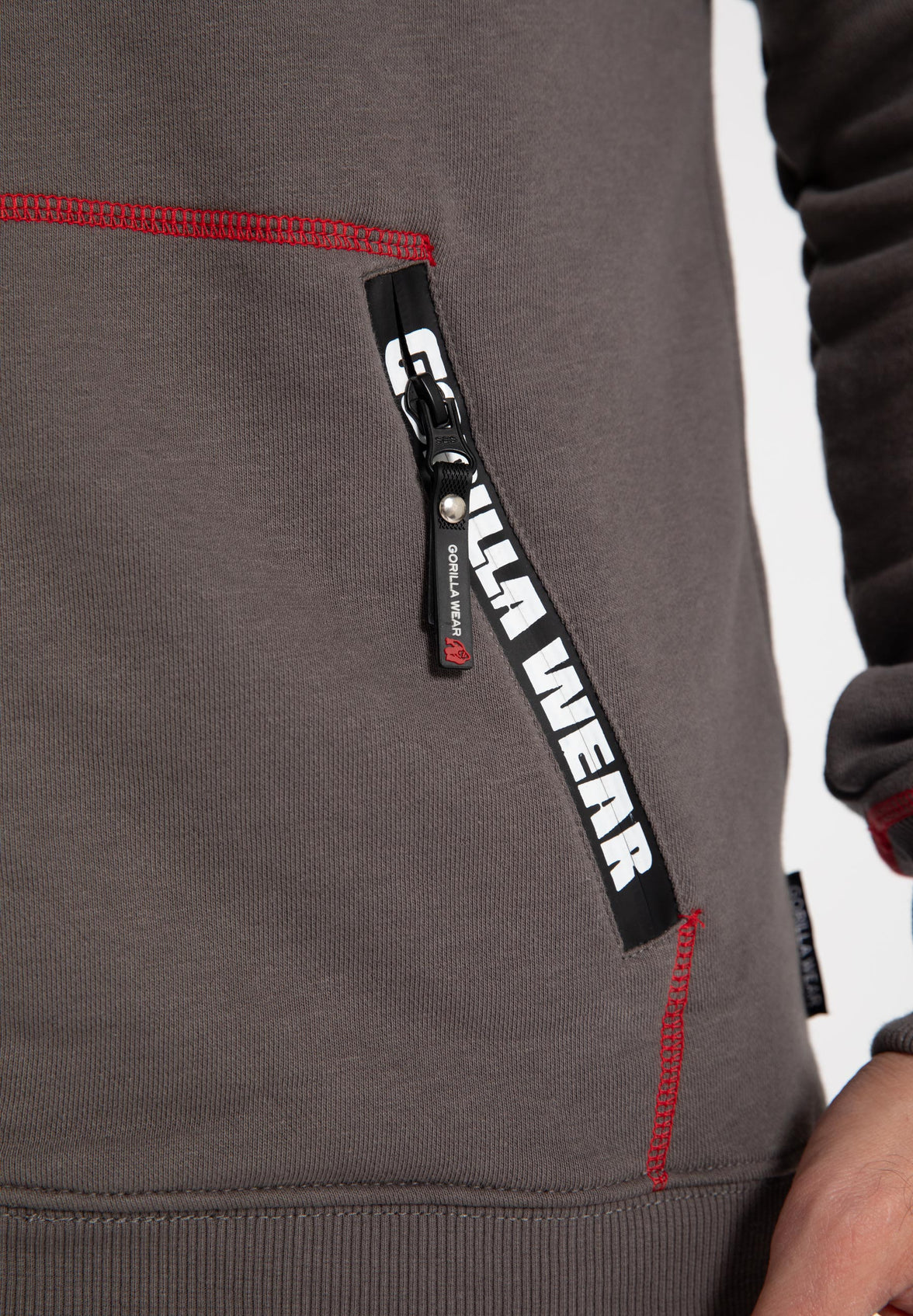 Gorilla Wear Georgia Zipped Hoodie - Grau