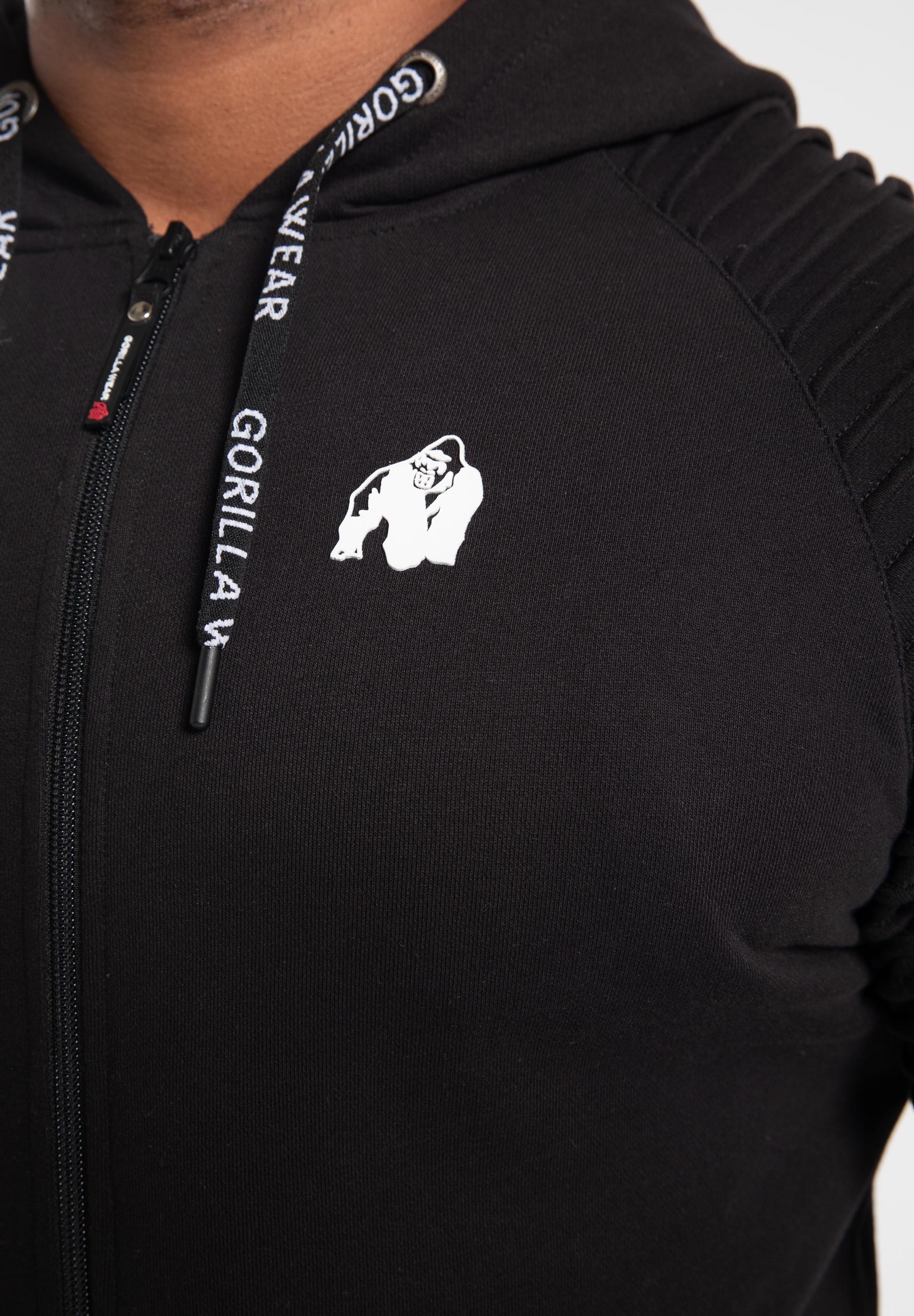 Gorilla Wear Georgia Zipped Hoodie - Schwarz