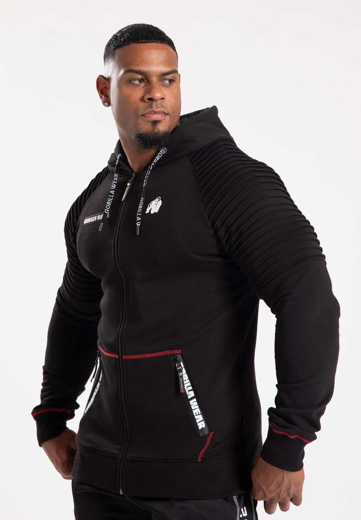 Gorilla Wear Georgia Zipped Hoodie - Schwarz