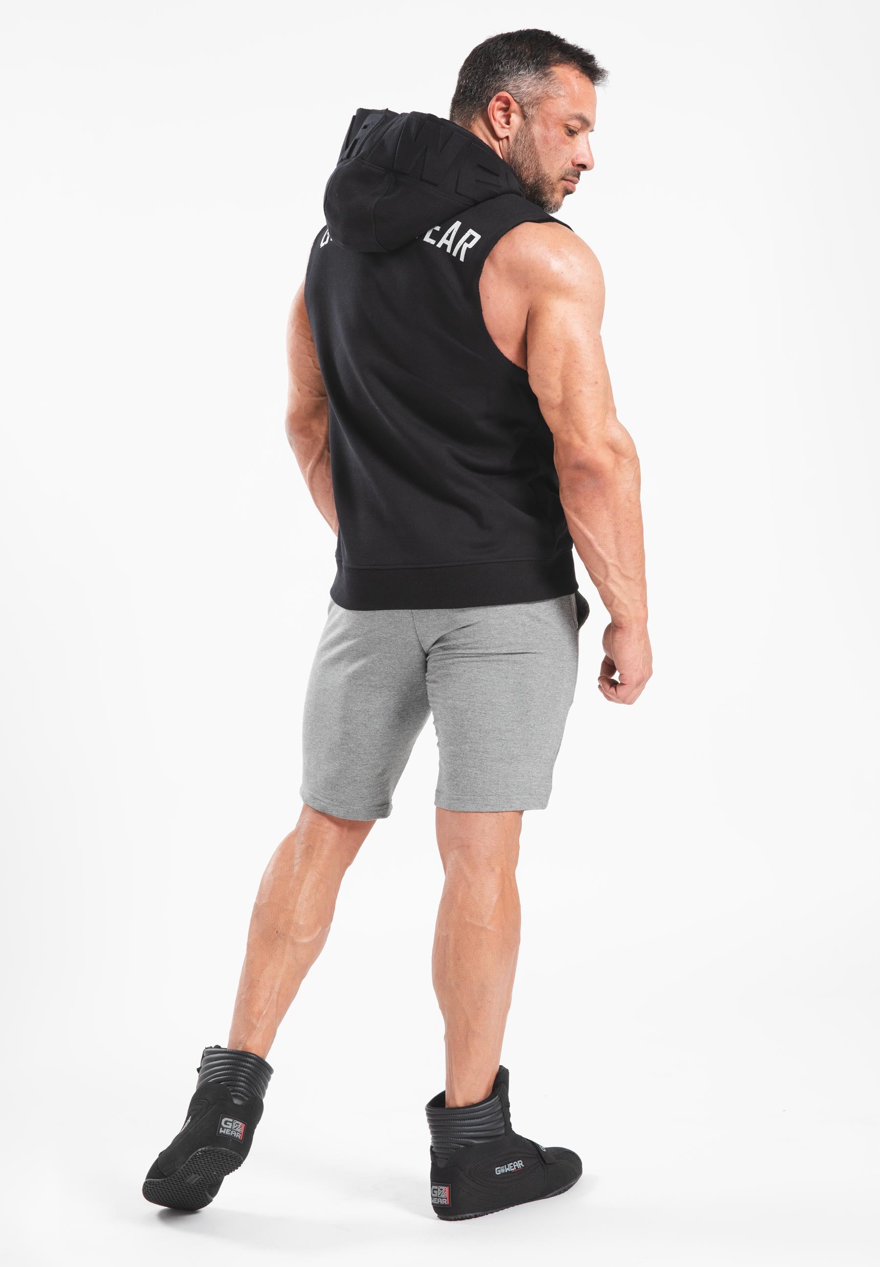 Gorilla Wear Marshall Sleeveless Hoodie - Schwarz