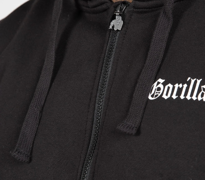 Gorilla Wear Utah Zipped Hoodie - Schwarz