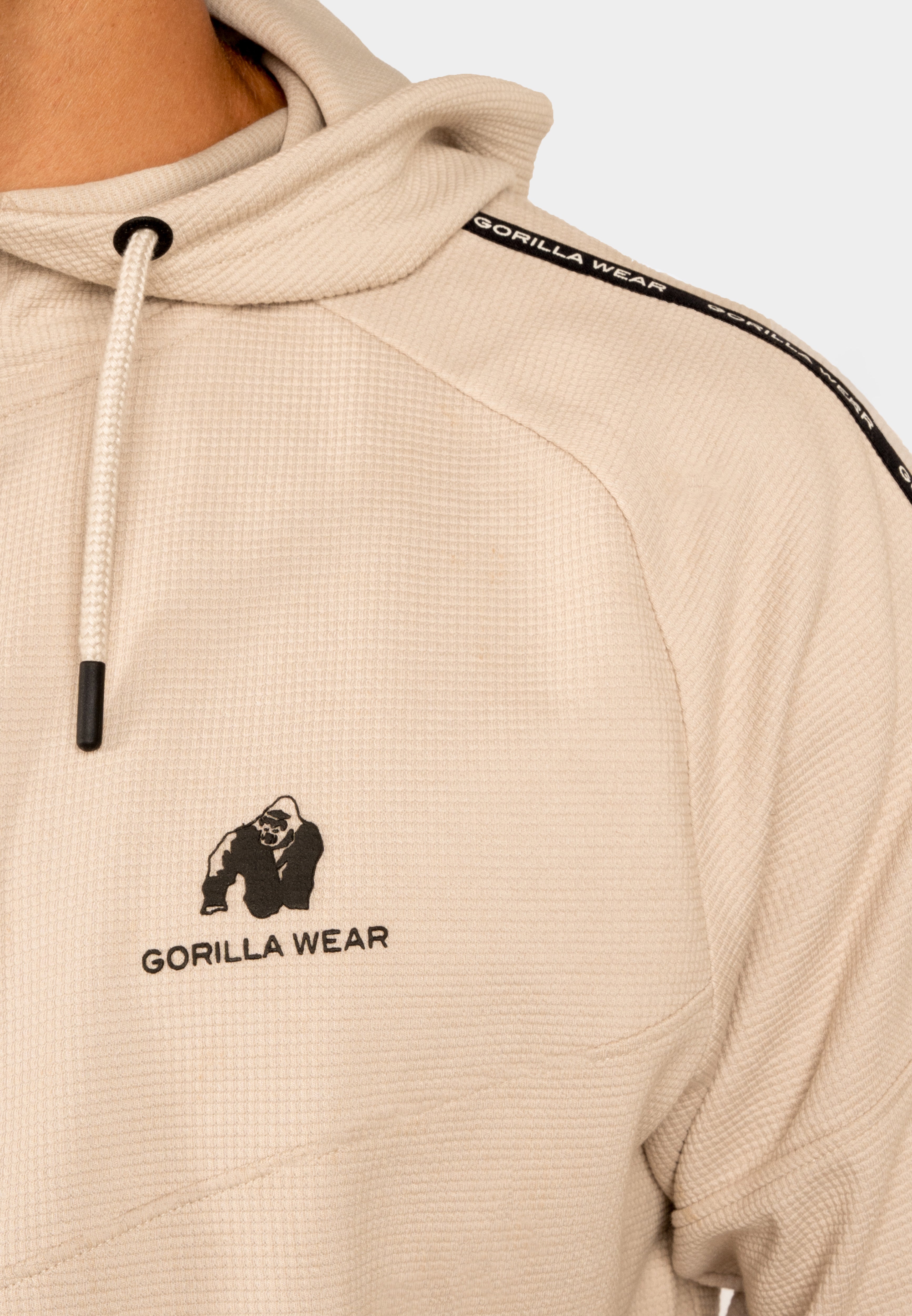 Gorilla Wear Harvey Track Hoodet Jacket - Beige