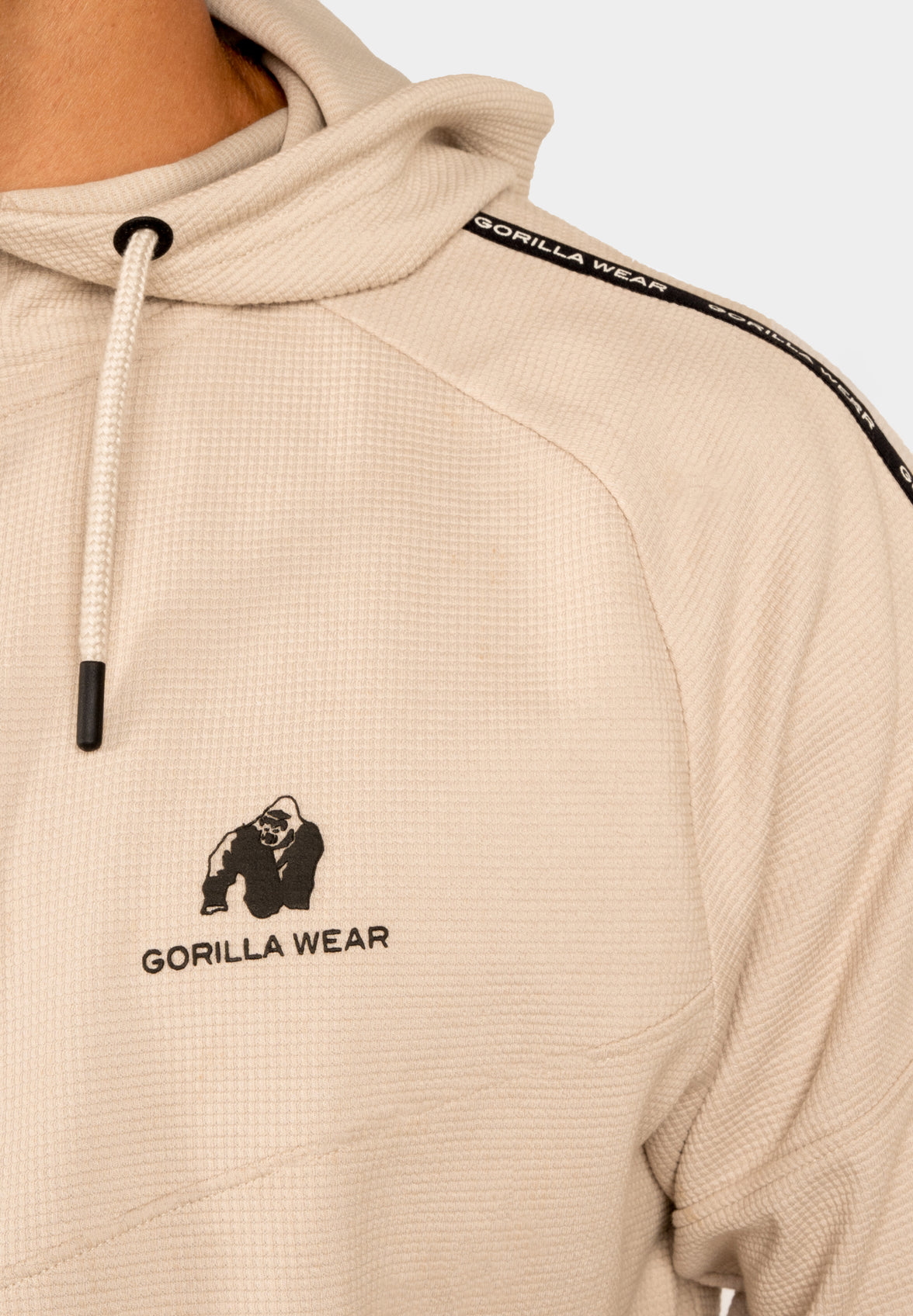 Gorilla Wear Harvey Track Hoodet Jacket - Beige