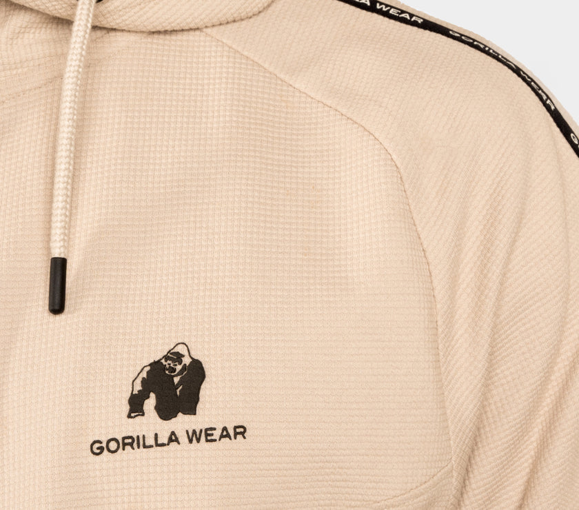 Gorilla Wear Harvey Track Hoodet Jacket - Beige
