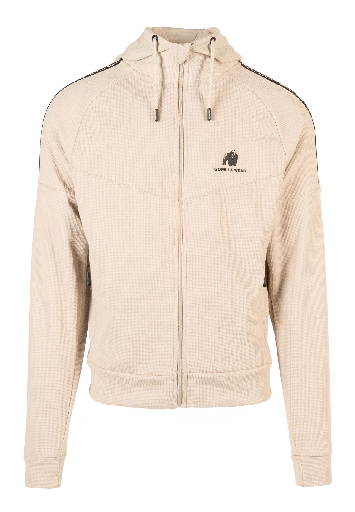 Gorilla Wear Harvey Track Hoodet Jacket - Beige