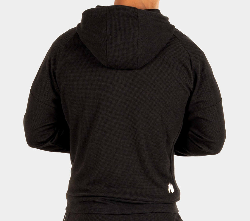 Gorilla Wear Harvey Track Hoodet Jacket - Schwarz