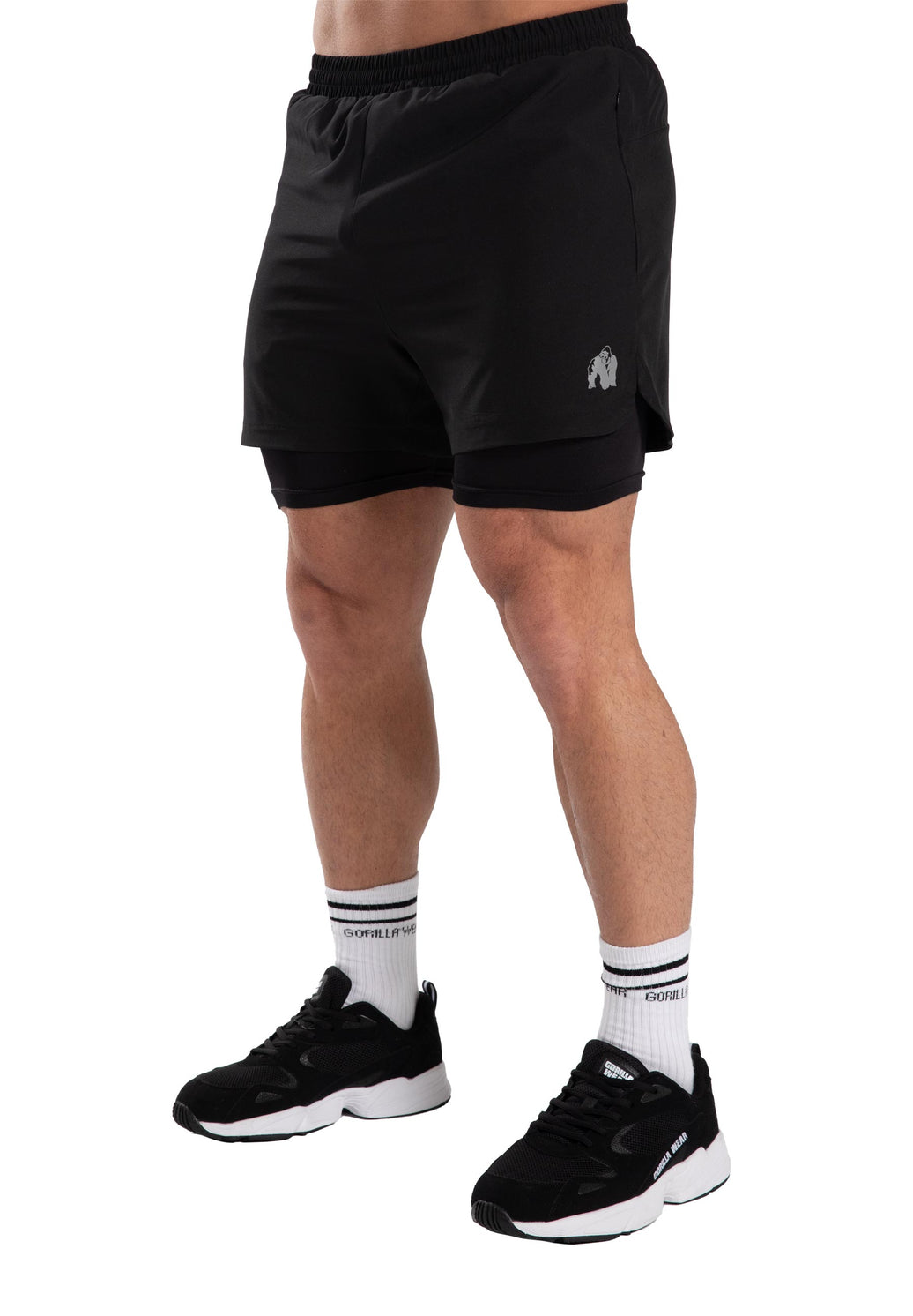 Gorilla Wear Cortez 2-in-1 Shorts - Schwarz