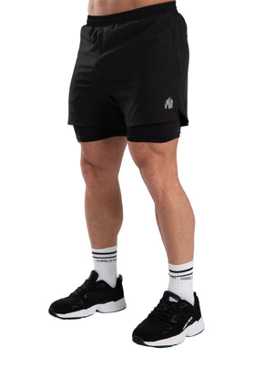 Gorilla Wear Cortez 2-in-1 Shorts - Schwarz