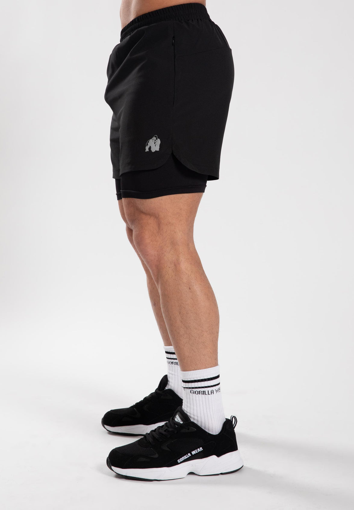 Gorilla Wear Cortez 2-in-1 Shorts - Schwarz