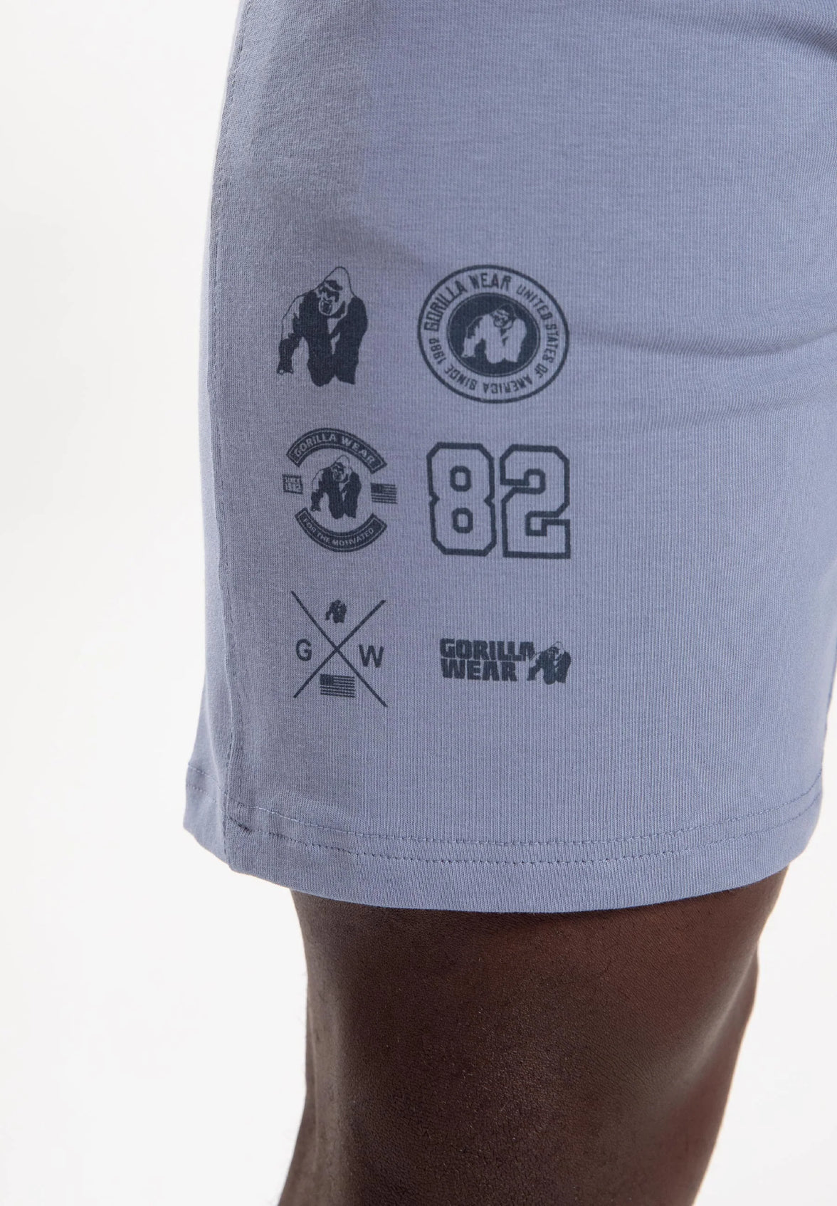 Gorilla Wear Lopez Shorts - Washed Blau