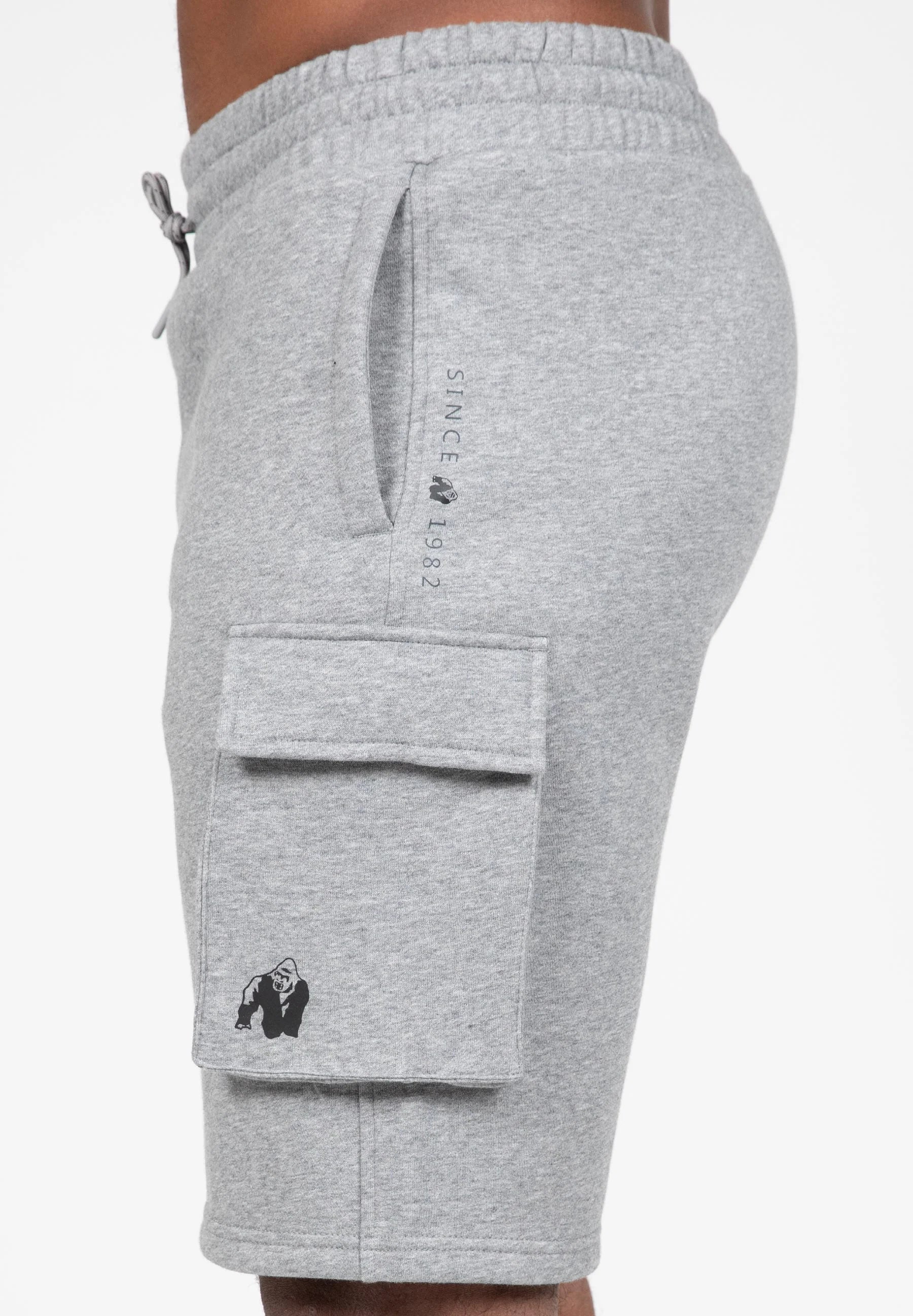 Gorilla Wear Hudson Cargo Sweatshorts - Grau
