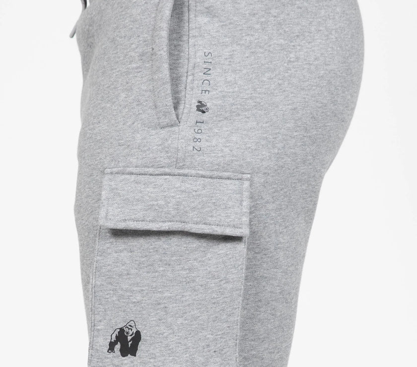 Gorilla Wear Hudson Cargo Sweatshorts - Grau
