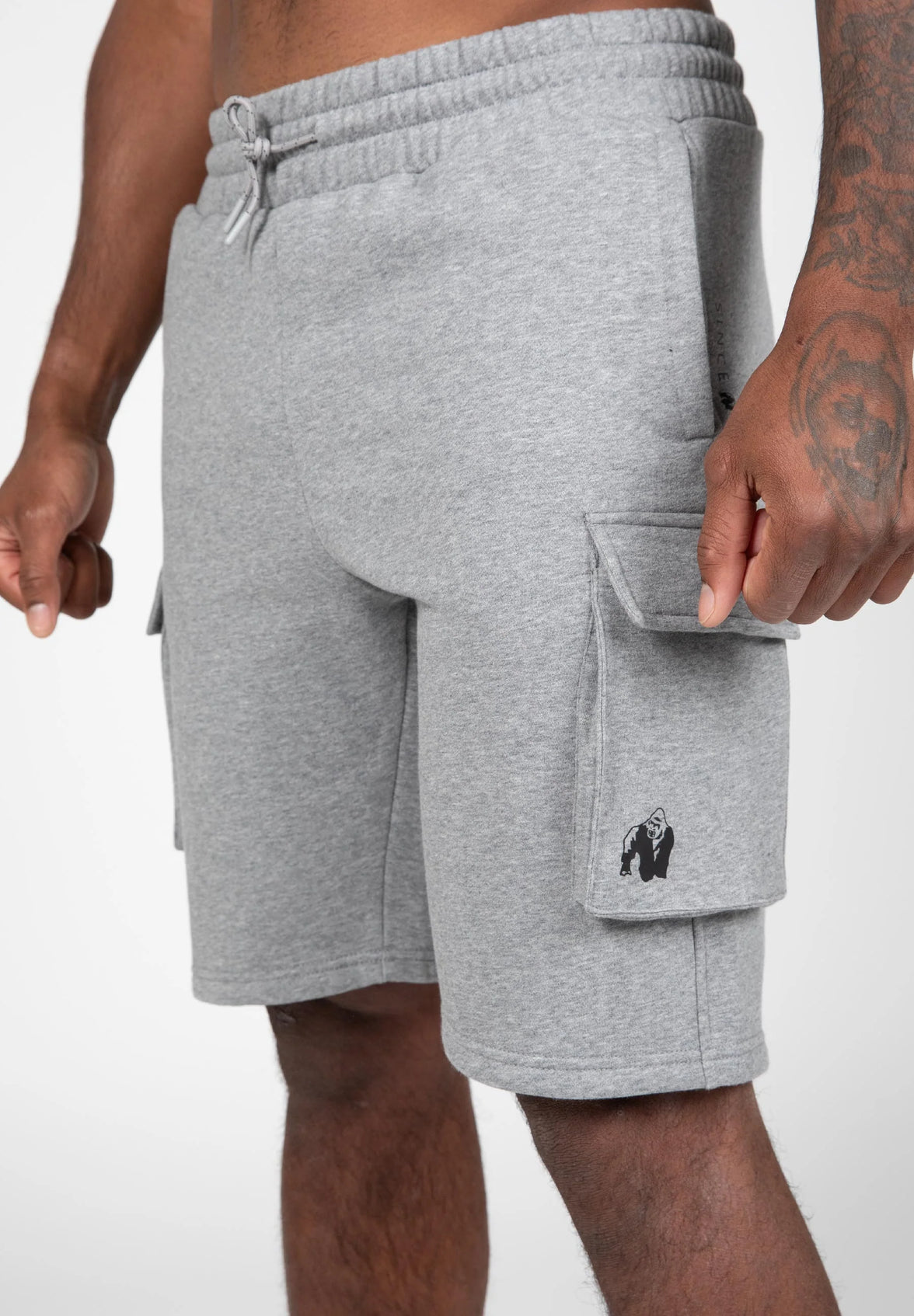 Gorilla Wear Hudson Cargo Sweatshorts - Grau