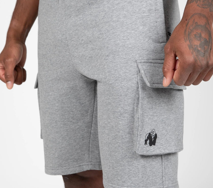 Gorilla Wear Hudson Cargo Sweatshorts - Grau