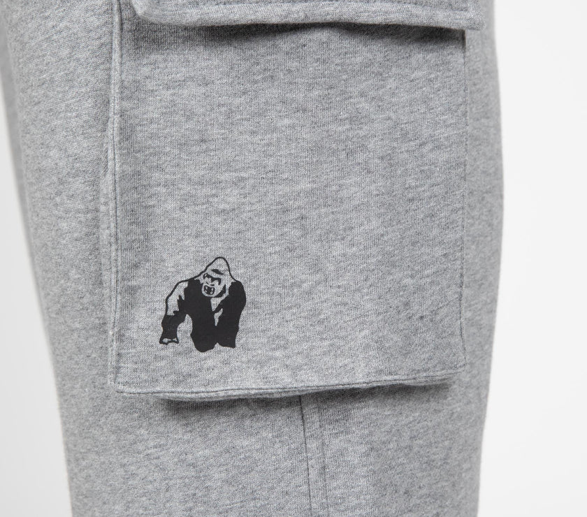 Gorilla Wear Hudson Cargo Sweatshorts - Grau