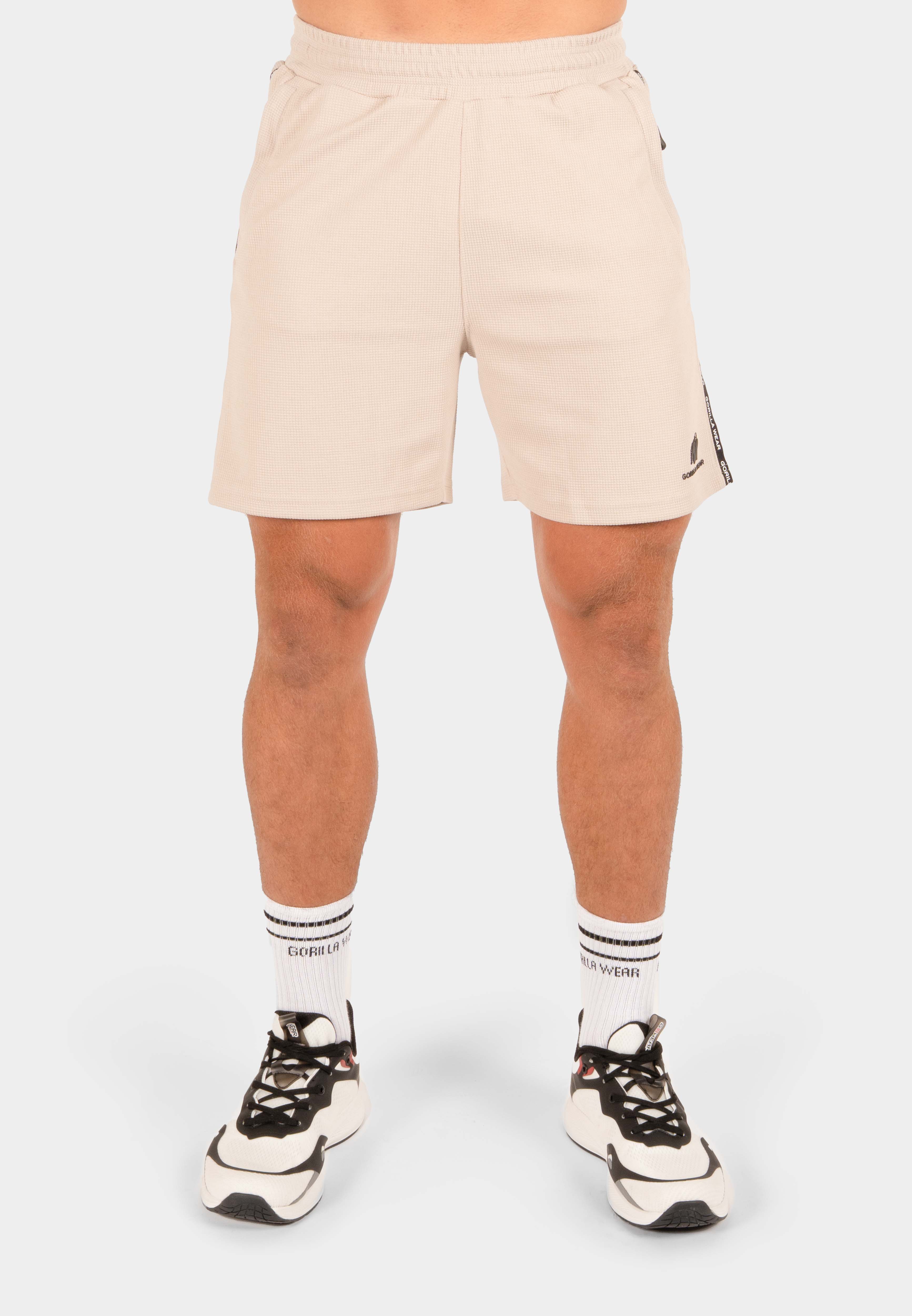 Gorilla Wear Harvey Track Shorts - Beige