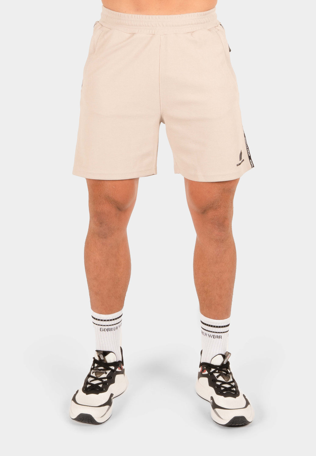Gorilla Wear Harvey Track Shorts - Beige