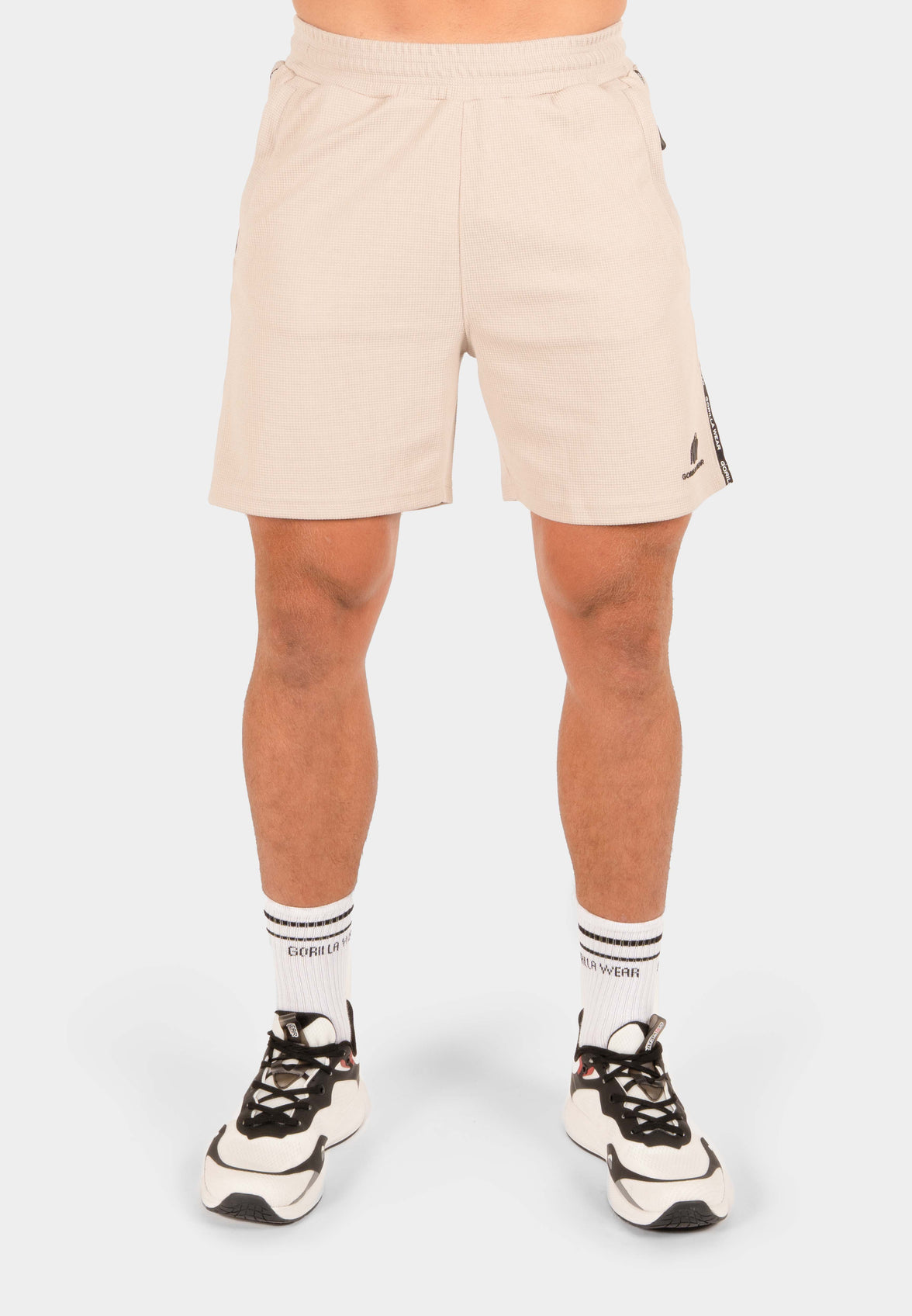 Gorilla Wear Harvey Track Shorts - Beige
