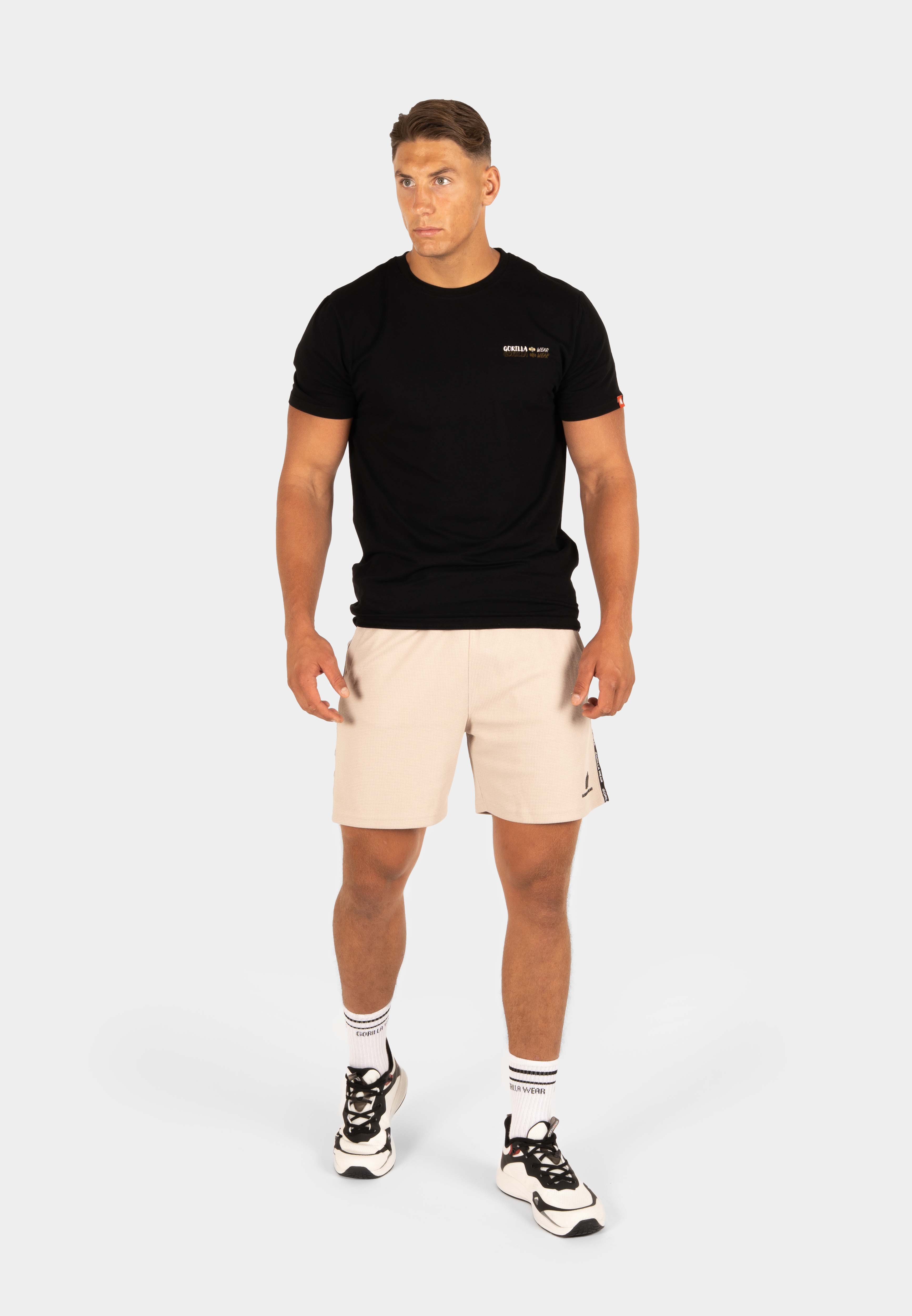 Gorilla Wear Harvey Track Shorts - Beige