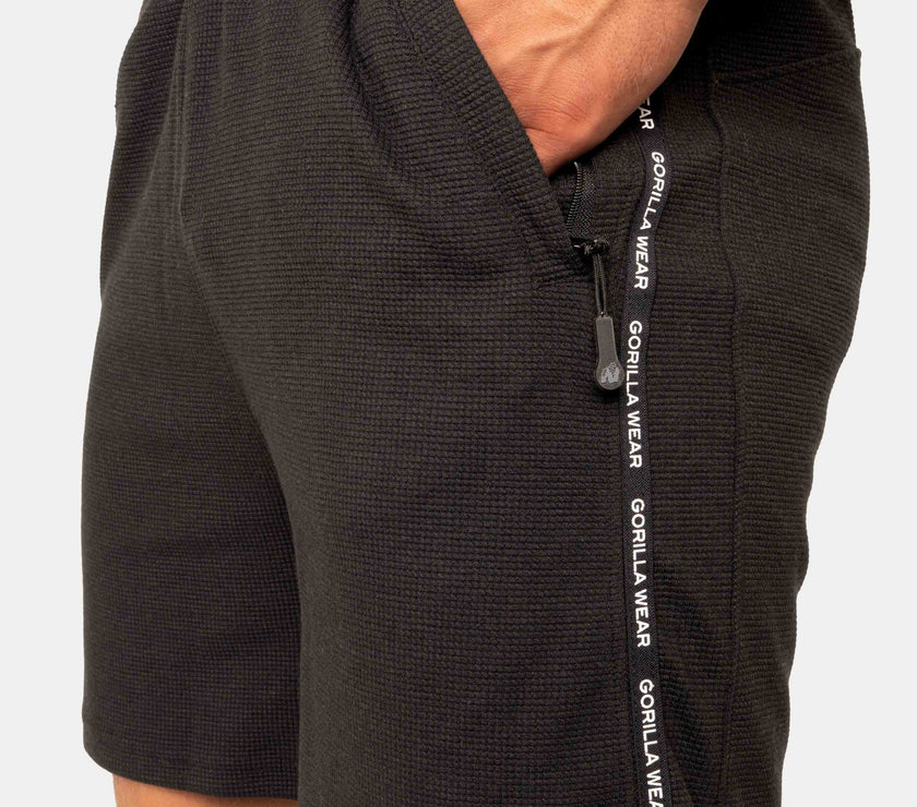 Gorilla Wear Harvey Track Shorts - Schwarz