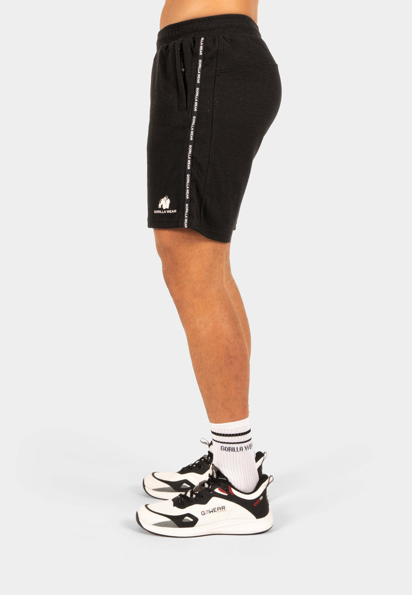 Gorilla Wear Harvey Track Shorts - Schwarz