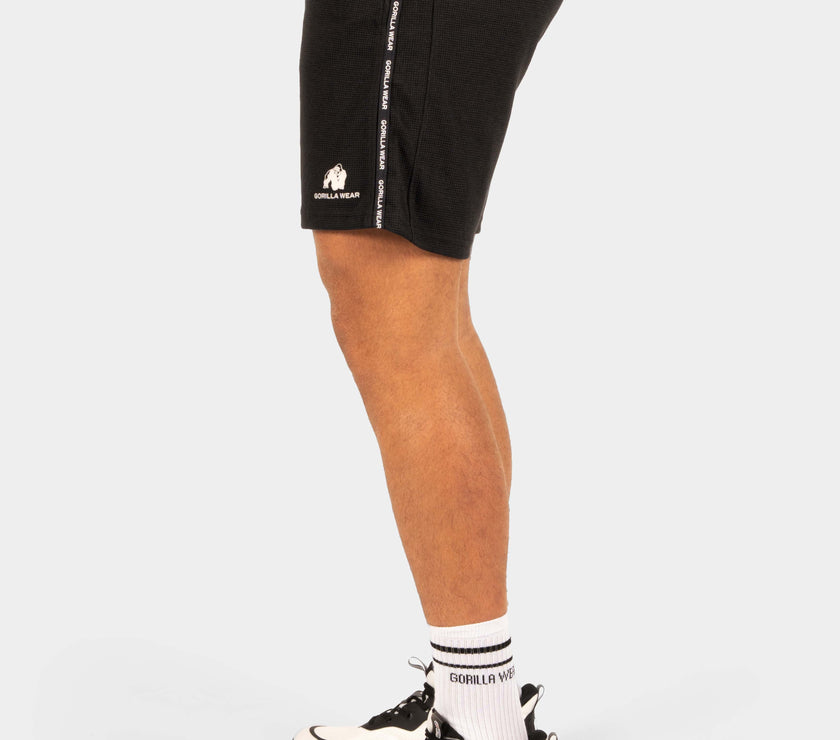 Gorilla Wear Harvey Track Shorts - Schwarz