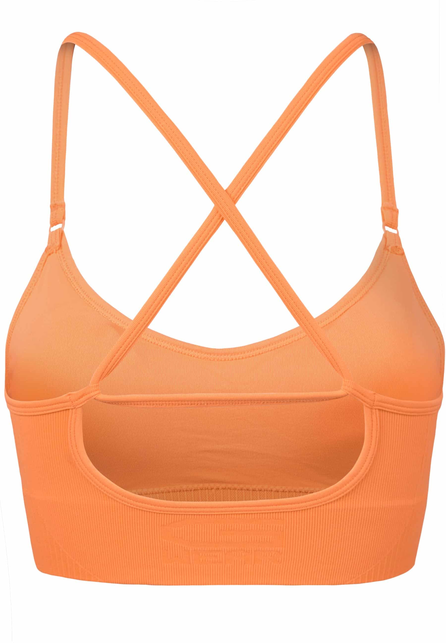 Olivia Seamless Sports Bra - Orange