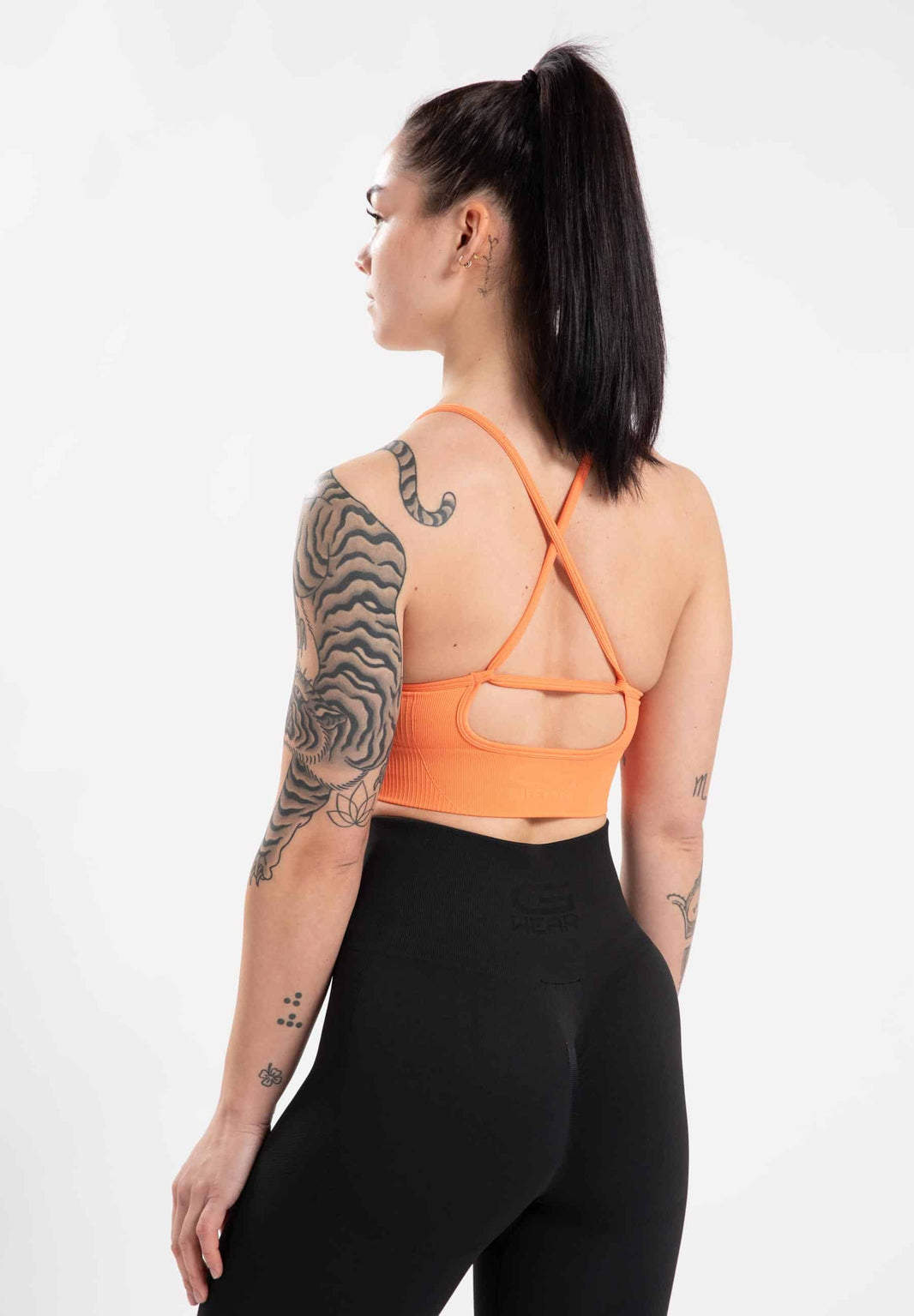 Olivia Seamless Sports Bra - Orange